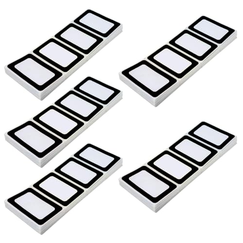 Selbstklebende Etiketten mit schwarzem Rand, 300 Stück, ID-Badges für Kleidung für Schul-Themenparty Selbstklebende Etiketten mit schwarzem Rand, 300 Stück, ID-Badges für Kleidung für Schul-Themenparty von MLWSKERTY