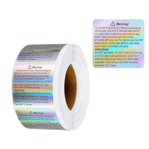 Silberwachsen Schmelzende Warnschilder 1 5x1 8 Zoll Selbstklebungsholographie Aufkleber Roll Roll Waterfam Für Wachse Paket Silberwachsen Schmelzende Warnschilder 1 5x1 8 Zoll Selbstklebungsholographie Aufkleber Roll Roll Waterfam Für Wachse Paket von MLWSKERTY