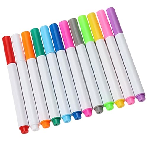 Stoffmarker, 12 Farben, wasserlöslich, wasserlöslich, Stift, temporäre Markierung, zum Nähen von Quilting Stoffmarker, 12 Farben, wasserlöslich, wasserlöslich, Stift, temporäre Markierung, zum Nähen von Quilting von MLWSKERTY