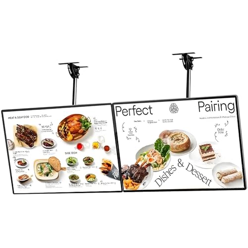 MLYYYDSS LED-Werbeleuchtkasten, ultraflacher Rahmen, Posteranzeige, beleuchtete Wand- und Deckenmontage, hintergrundbeleuchtete Menütafel, Film- und Takeaway-Shop-Schildhalter 2pcs-60×70cm MLYYYDSS LED-Werbeleuchtkasten, ultraflacher Rahmen, Posteranzeige, beleuchtete Wand- und Deckenmontage, hintergrundbeleuchtete Menütafel, Film- und Takeaway-Shop-Schildhalter 2pcs-60×70cm von MLYYYDSS
