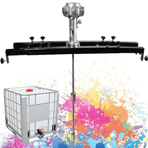 MLYYYDSS Luftrührwerk für IBC-Tank, 1 Tonne/1000 l, 1/2 PS, 3/4 PS, pneumatischer Farbmischer, Farbrührmaschine, klappbarer Propeller, mit Stützaufhängung, für Tintenlöser 3cylinders von MLYYYDSS