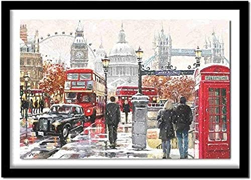 Kreuzstich Stickpackungen Vorgedruckt Anfänger Londoner Straße 11CT Stamped Cross Stitch Pre-Printed Pattern Stickerei DIY Kinder Erwachsene Home Decoration 40x50cm Kreuzstich Stickpackungen Vorgedruckt Anfänger Londoner Straße 11CT Stamped Cross Stitch Pre-Printed Pattern Stickerei DIY Kinder Erwachsene Home Decoration 40x50cm von MLZSMYXGS