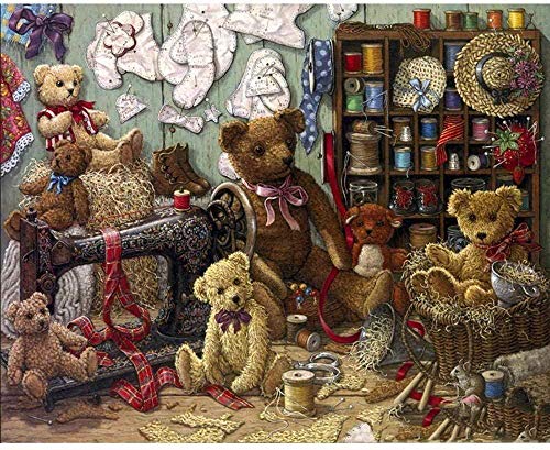 Kreuzstich Stickpackungen Vorgedruckt Anfänger Teddybär Spielen 11CT Stamped Cross Stitch Pre-Printed Pattern Stickerei DIY Kinder Erwachsene Home Decoration 40x50cm Kreuzstich Stickpackungen Vorgedruckt Anfänger Teddybär Spielen 11CT Stamped Cross Stitch Pre-Printed Pattern Stickerei DIY Kinder Erwachsene Home Decoration 40x50cm von MLZSMYXGS