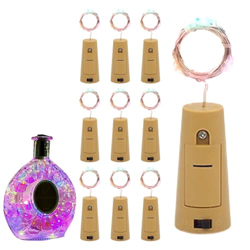 MLqkpwy Korkfür Weinflaschen,Weinkorken| 10er-Pack 2M Korkmit 20 LEDs - Batteriebetriebene Flaschenverschluss-, LED-Flaschenfür Wein- und Likörflaschen MLqkpwy Korkfür Weinflaschen,Weinkorken| 10er-Pack 2M Korkmit 20 LEDs - Batteriebetriebene Flaschenverschluss-, LED-Flaschenfür Wein- und Likörflaschen von MLqkpwy
