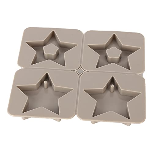Für DIY für Autoanhänger dekorative Wachsform, wiederverwendbar, für Home Kitchen Handcraft Shop (Fünf spitze Stern geformt) von MMABEUTF