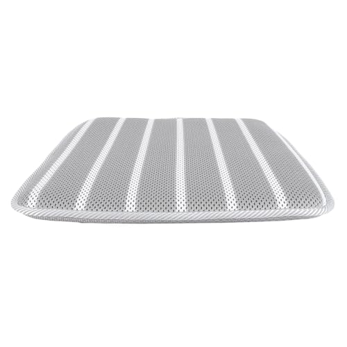 MMABEUTF Duschsitzkissen, weicher 4D -Netzstoff, atmungsaktiv, grau weiß gestreift, für Duschbänke sitzen MMABEUTF Duschsitzkissen, weicher 4D -Netzstoff, atmungsaktiv, grau weiß gestreift, für Duschbänke sitzen von MMABEUTF