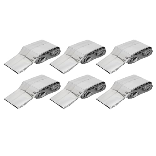 MMABEUTF Für 6pcs für Notfallthermiedecke, reflektierende Wärmeisolierung, PET -Film, 160 x 210 cm, für Wanderreisen im Freien im Freien MMABEUTF Für 6pcs für Notfallthermiedecke, reflektierende Wärmeisolierung, PET -Film, 160 x 210 cm, für Wanderreisen im Freien im Freien von MMABEUTF