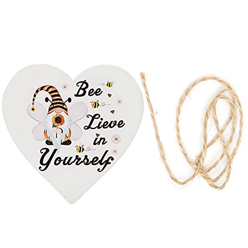 für hölzern, für love Heart Anhänger, Liebe Wood Chips DIY Craft, für Hochzeitsfeierdekorationen (Weiß) von MMABEUTF
