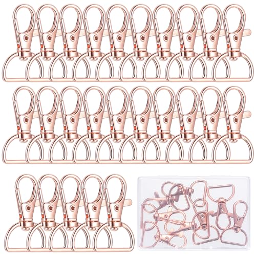 Schlüsselanhänger, D Ringen, Schlüsselring Karabinerhaken Spaltringe, Schlüsselring Karabiner Drehverschluss für DIY Hänge Schmuckherstellung (Roségold) Schlüsselanhänger, D Ringen, Schlüsselring Karabinerhaken Spaltringe, Schlüsselring Karabiner Drehverschluss für DIY Hänge Schmuckherstellung (Roségold) von MMDBD
