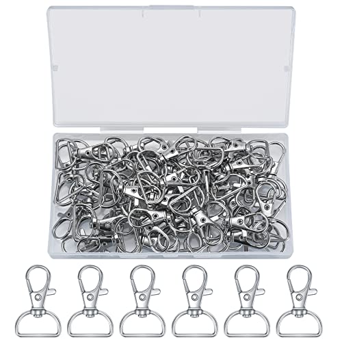 50 Stück Schlüsselanhänger, D Ringen, Schlüsselring Karabinerhaken Spaltringe, Schlüsselring Karabiner Drehverschluss für DIY Hänge Schmuckherstellung 50 Stück Schlüsselanhänger, D Ringen, Schlüsselring Karabinerhaken Spaltringe, Schlüsselring Karabiner Drehverschluss für DIY Hänge Schmuckherstellung von MMDBD