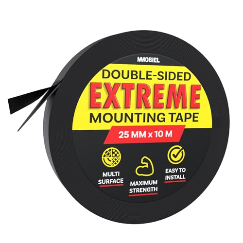 MMOBIEL 25mm Doppelseitiges, Stark Klebend Klebeband für Montage im Innenbereich, Dekoration, Haus, Büro, Teppichbefestigung, LED-Streifenleuchten usw - 10m lange Rolle MMOBIEL 25mm Doppelseitiges, Stark Klebend Klebeband für Montage im Innenbereich, Dekoration, Haus, Büro, Teppichbefestigung, LED-Streifenleuchten usw - 10m lange Rolle von MMOBIEL