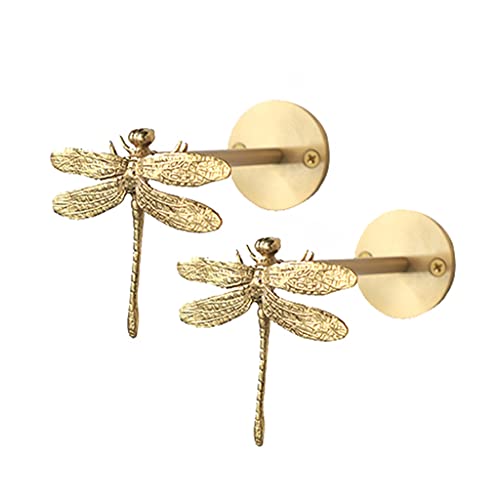 MNBHUYRD Feine Vorhanghalter für die Wand, Libelle, Metall-Vorhang-Raffhalter, Vorhang-Raffhalter, dekorative Vorhanghalter, 2er-Set von MNBHUYRD