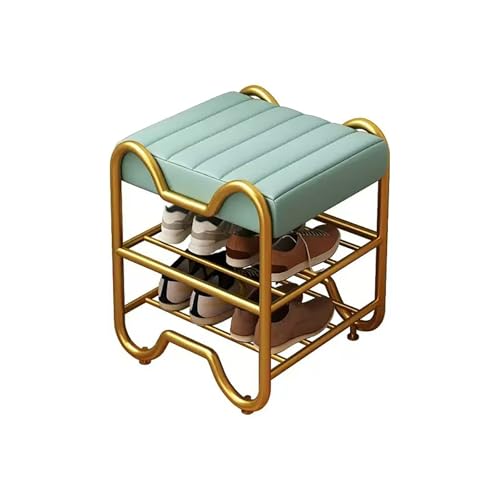 2-stufige Schuhspeicherorganisatorin, Lederpolsterschuhbank, Metal Modern Hurway Schuhbank, für Flur-Eingänge. 2-stufige Schuhspeicherorganisatorin, Lederpolsterschuhbank, Metal Modern Hurway Schuhbank, für Flur-Eingänge. von MNBVH