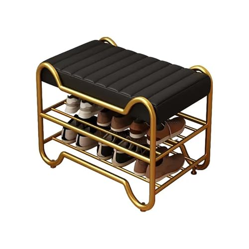 2-stufige Schuhspeicherorganisatorin, Lederpolsterschuhbank, Metal Modern Hurway Schuhbank, für Flur-Eingänge. 2-stufige Schuhspeicherorganisatorin, Lederpolsterschuhbank, Metal Modern Hurway Schuhbank, für Flur-Eingänge. von MNBVH