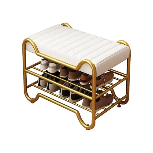 2-stufige Schuhspeicherorganisatorin, Lederpolsterschuhbank, Metal Modern Hurway Schuhbank, für Flur-Eingänge. 2-stufige Schuhspeicherorganisatorin, Lederpolsterschuhbank, Metal Modern Hurway Schuhbank, für Flur-Eingänge. von MNBVH