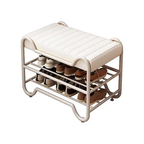 2-stufige Schuhspeicherorganisatorin, Lederpolsterschuhbank, Metal Modern Hurway Schuhbank, für Flur-Eingänge. 2-stufige Schuhspeicherorganisatorin, Lederpolsterschuhbank, Metal Modern Hurway Schuhbank, für Flur-Eingänge. von MNBVH