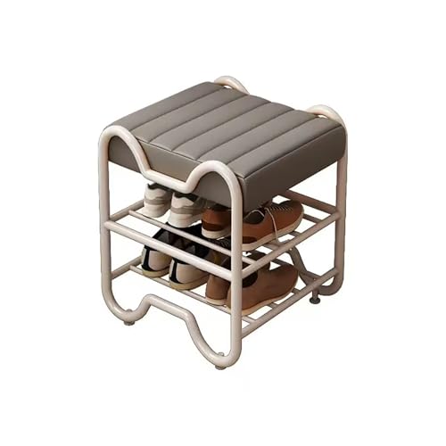 2-stufige Schuhspeicherorganisatorin, Lederpolsterschuhbank, Metal Modern Hurway Schuhbank, für Flur-Eingänge. 2-stufige Schuhspeicherorganisatorin, Lederpolsterschuhbank, Metal Modern Hurway Schuhbank, für Flur-Eingänge. von MNBVH