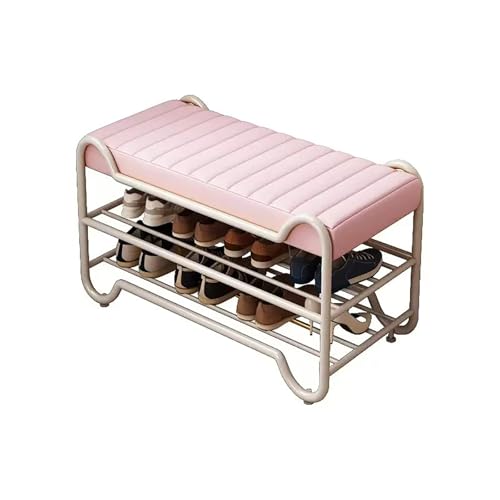 2-stufige Schuhspeicherorganisatorin, Lederpolsterschuhbank, Metal Modern Hurway Schuhbank, für Flur-Eingänge. 2-stufige Schuhspeicherorganisatorin, Lederpolsterschuhbank, Metal Modern Hurway Schuhbank, für Flur-Eingänge. von MNBVH