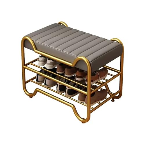 2-stufige Schuhspeicherorganisatorin, Lederpolsterschuhbank, Metal Modern Hurway Schuhbank, für Flur-Eingänge. 2-stufige Schuhspeicherorganisatorin, Lederpolsterschuhbank, Metal Modern Hurway Schuhbank, für Flur-Eingänge. von MNBVH