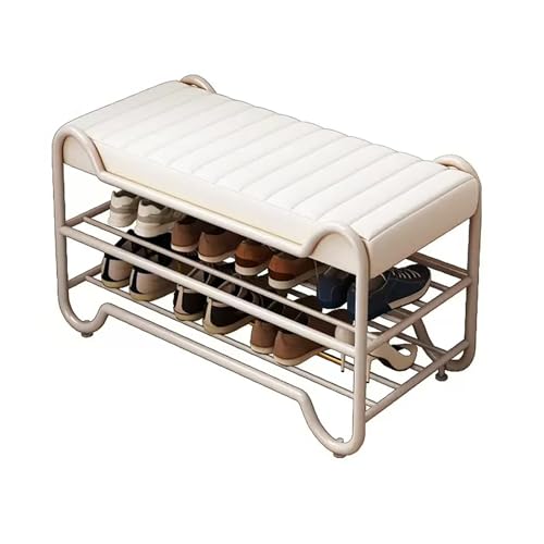 2-stufige Schuhspeicherorganisatorin, Lederpolsterschuhbank, Metal Modern Hurway Schuhbank, für Flur-Eingänge. 2-stufige Schuhspeicherorganisatorin, Lederpolsterschuhbank, Metal Modern Hurway Schuhbank, für Flur-Eingänge. von MNBVH