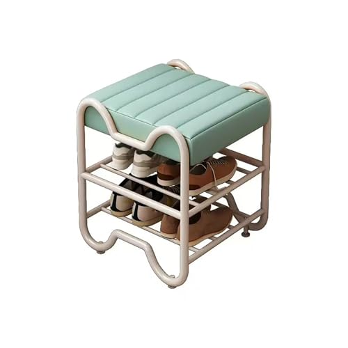 2-stufige Schuhspeicherorganisatorin, Lederpolsterschuhbank, Metal Modern Hurway Schuhbank, für Flur-Eingänge. 2-stufige Schuhspeicherorganisatorin, Lederpolsterschuhbank, Metal Modern Hurway Schuhbank, für Flur-Eingänge. von MNBVH