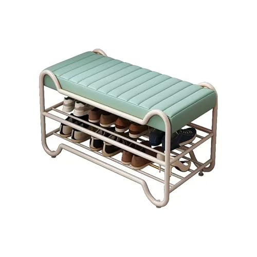 2-stufige Schuhspeicherorganisatorin, Lederpolsterschuhbank, Metal Modern Hurway Schuhbank, für Flur-Eingänge. 2-stufige Schuhspeicherorganisatorin, Lederpolsterschuhbank, Metal Modern Hurway Schuhbank, für Flur-Eingänge. von MNBVH