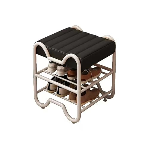 2-stufige Schuhspeicherorganisatorin, Lederpolsterschuhbank, Metal Modern Hurway Schuhbank, für Flur-Eingänge. 2-stufige Schuhspeicherorganisatorin, Lederpolsterschuhbank, Metal Modern Hurway Schuhbank, für Flur-Eingänge. von MNBVH