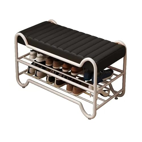 2-stufige Schuhspeicherorganisatorin, Lederpolsterschuhbank, Metal Modern Hurway Schuhbank, für Flur-Eingänge. 2-stufige Schuhspeicherorganisatorin, Lederpolsterschuhbank, Metal Modern Hurway Schuhbank, für Flur-Eingänge. von MNBVH