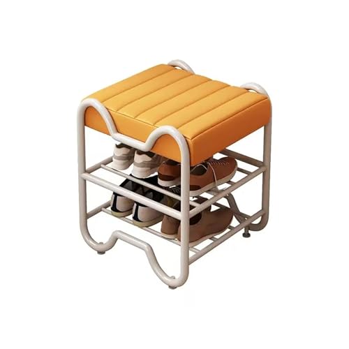 2-stufige Schuhspeicherorganisatorin, Lederpolsterschuhbank, Metal Modern Hurway Schuhbank, für Flur-Eingänge. 2-stufige Schuhspeicherorganisatorin, Lederpolsterschuhbank, Metal Modern Hurway Schuhbank, für Flur-Eingänge. von MNBVH