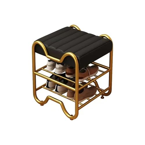 2-stufige Schuhspeicherorganisatorin, Lederpolsterschuhbank, Metal Modern Hurway Schuhbank, für Flur-Eingänge. 2-stufige Schuhspeicherorganisatorin, Lederpolsterschuhbank, Metal Modern Hurway Schuhbank, für Flur-Eingänge. von MNBVH