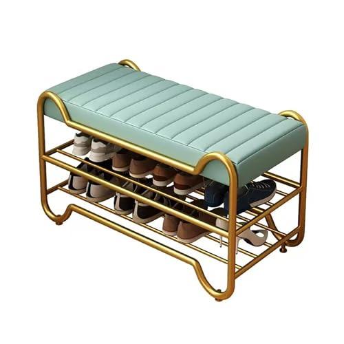 2-stufige Schuhspeicherorganisatorin, Lederpolsterschuhbank, Metal Modern Hurway Schuhbank, für Flur-Eingänge. 2-stufige Schuhspeicherorganisatorin, Lederpolsterschuhbank, Metal Modern Hurway Schuhbank, für Flur-Eingänge. von MNBVH
