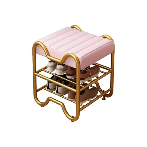 2-stufige Schuhspeicherorganisatorin, Lederpolsterschuhbank, Metal Modern Hurway Schuhbank, für Flur-Eingänge. 2-stufige Schuhspeicherorganisatorin, Lederpolsterschuhbank, Metal Modern Hurway Schuhbank, für Flur-Eingänge. von MNBVH
