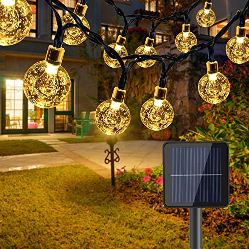 MNTCQB Solar Lichterkette Außen, LED Solar Lichterkette Aussen 7M 50er Kristall Kugeln 8 Modi IP65 Wasserdicht Solarbetriebene Lichterkette Außenlichterkette Garten Lichterkette Beleuchtung für Party MNTCQB Solar Lichterkette Außen, LED Solar Lichterkette Aussen 7M 50er Kristall Kugeln 8 Modi IP65 Wasserdicht Solarbetriebene Lichterkette Außenlichterkette Garten Lichterkette Beleuchtung für Party von MNTCQB