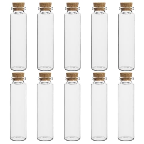 10PCS 5ml-20ml Kleine Glasflaschen Mit Korken DIY Dekoration Mini Glas Fläschchen Kork Nachricht Glas fläschchen Wishing Flaschen(22x80mm-20ml) von MNUPL