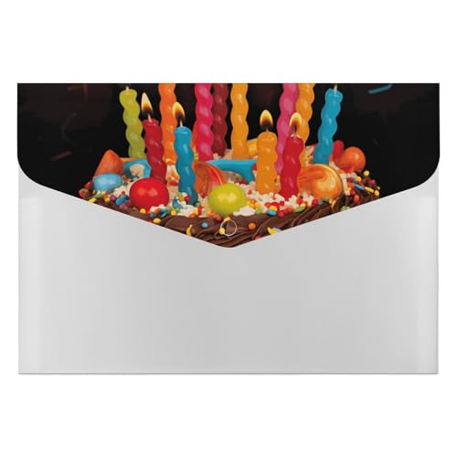 Akkordeon-Aktenordner, Fächermappe mit 6 Fächern, Happy Birthday, großer Kuchen, Akkordean-Ordner, tragbarer Dokumenten-Organizer, A4-Papier-Aktenhalter für Büro, Rechnungen, Quittungen Akkordeon-Aktenordner, Fächermappe mit 6 Fächern, Happy Birthday, großer Kuchen, Akkordean-Ordner, tragbarer Dokumenten-Organizer, A4-Papier-Aktenhalter für Büro, Rechnungen, Quittungen von MNVTSKOP