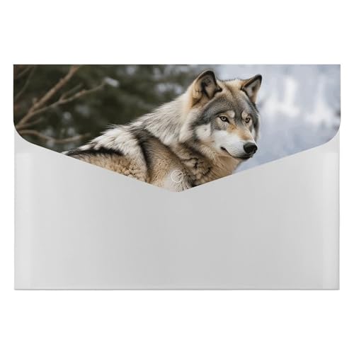 Akkordeon-Aktenordner, Fächermappe mit 6 Fächern, Motiv: Schnee, Berg, Wilder Wolf, Akkordean, Organizer, tragbare Dokumenten-Organizer, Tasche, A4-Papier-Aktenhalter für Büro, Rechnungen, Quittungen Akkordeon-Aktenordner, Fächermappe mit 6 Fächern, Motiv: Schnee, Berg, Wilder Wolf, Akkordean, Organizer, tragbare Dokumenten-Organizer, Tasche, A4-Papier-Aktenhalter für Büro, Rechnungen, Quittungen von MNVTSKOP
