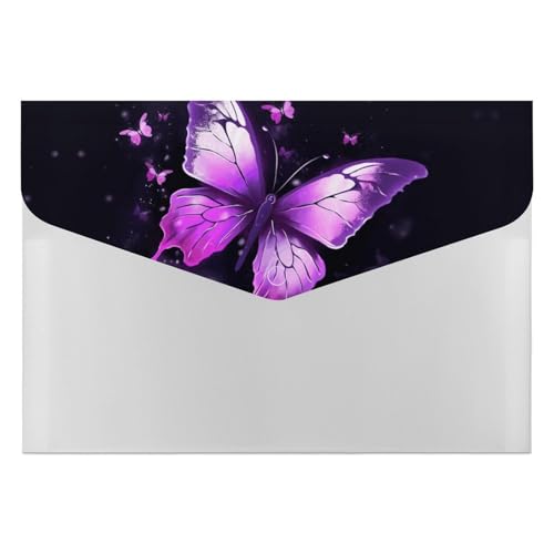 Akkordeon-Aktenordner, Fächermappe mit 6 Fächern, Schmetterlings-Motiv, violett, Akkordeon-Ordner, tragbare Dokumenten-Organizer, Tasche, A4-Papier-Aktenhalter für Büro, Rechnungen, Quittungen Akkordeon-Aktenordner, Fächermappe mit 6 Fächern, Schmetterlings-Motiv, violett, Akkordeon-Ordner, tragbare Dokumenten-Organizer, Tasche, A4-Papier-Aktenhalter für Büro, Rechnungen, Quittungen von MNVTSKOP