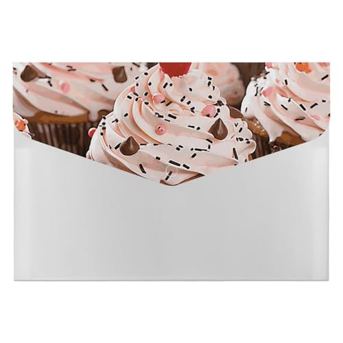 Akkordeon-Aktenordner, Fächermappe mit 6 Fächern, für Cupcakes und Muffins, Akkordeon-Aktenordner, tragbarer Dokumenten-Organizer, Tasche, A4-Papieraktenhalter für Büro, Rechnungen, Quittungen Akkordeon-Aktenordner, Fächermappe mit 6 Fächern, für Cupcakes und Muffins, Akkordeon-Aktenordner, tragbarer Dokumenten-Organizer, Tasche, A4-Papieraktenhalter für Büro, Rechnungen, Quittungen von MNVTSKOP