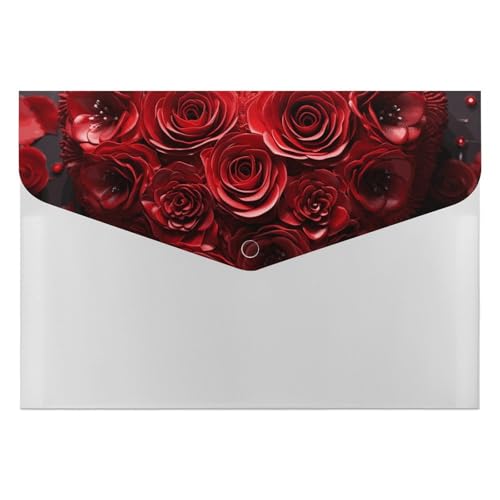 Akkordeon-Aktenordner, Fächermappe mit 6 Fächern, rote Rose, Liebe, Herz, Akkordean-Ordner, tragbare Dokumenten-Organizer, Tasche, A4-Papieraktenhalter für Büro, Rechnungen, Quittungen Akkordeon-Aktenordner, Fächermappe mit 6 Fächern, rote Rose, Liebe, Herz, Akkordean-Ordner, tragbare Dokumenten-Organizer, Tasche, A4-Papieraktenhalter für Büro, Rechnungen, Quittungen von MNVTSKOP