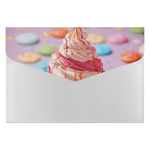 Akkordeon-Aktenordner, Fächermappe mit 6 Fächern, viele farbige Eiscreme-Akkordean-Ordner, tragbarer Dokumenten-Organizer, A4-Papier-Aktenhalter für Büro, Rechnungen, Quittungen Akkordeon-Aktenordner, Fächermappe mit 6 Fächern, viele farbige Eiscreme-Akkordean-Ordner, tragbarer Dokumenten-Organizer, A4-Papier-Aktenhalter für Büro, Rechnungen, Quittungen von MNVTSKOP