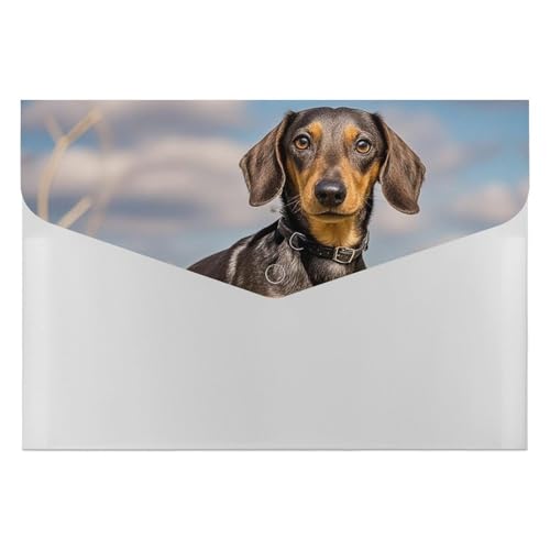Akkordeon-Aktenordner, Fächermappe mit 6 Taschen, Dackel, Hund, Akkordean, Organizer, tragbare Dokumenten-Organizer, Tasche, A4-Papieraktenhalter für Büro, Rechnungen, Quittungen Akkordeon-Aktenordner, Fächermappe mit 6 Taschen, Dackel, Hund, Akkordean, Organizer, tragbare Dokumenten-Organizer, Tasche, A4-Papieraktenhalter für Büro, Rechnungen, Quittungen von MNVTSKOP