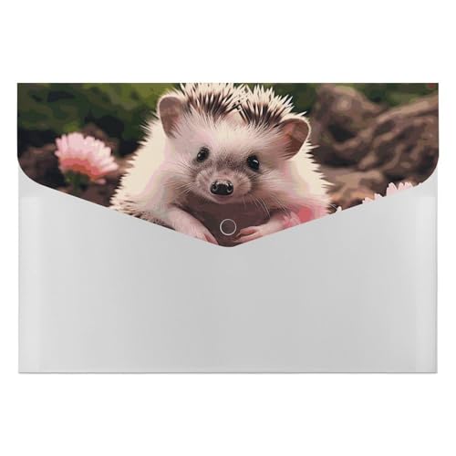 Akkordeon-Aktenordner, Fächermappe mit 6 Taschen, niedlicher Igel in Blumen, Akkordeon-Ordner, tragbarer Dokumenten-Organizer, A4-Papier-Aktenhalter für Büro, Rechnungen, Quittungen Akkordeon-Aktenordner, Fächermappe mit 6 Taschen, niedlicher Igel in Blumen, Akkordeon-Ordner, tragbarer Dokumenten-Organizer, A4-Papier-Aktenhalter für Büro, Rechnungen, Quittungen von MNVTSKOP