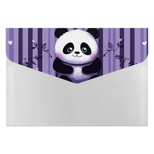 Akkordeon-Aktenordner, Fächermappe mit 6 Taschen, violett, gestreift, Panda-Akkordean-Ordner, tragbarer Dokumenten-Organizer, Tasche, A4-Papier-Aktenhalter für Büro, Rechnungen, Quittungen Akkordeon-Aktenordner, Fächermappe mit 6 Taschen, violett, gestreift, Panda-Akkordean-Ordner, tragbarer Dokumenten-Organizer, Tasche, A4-Papier-Aktenhalter für Büro, Rechnungen, Quittungen von MNVTSKOP
