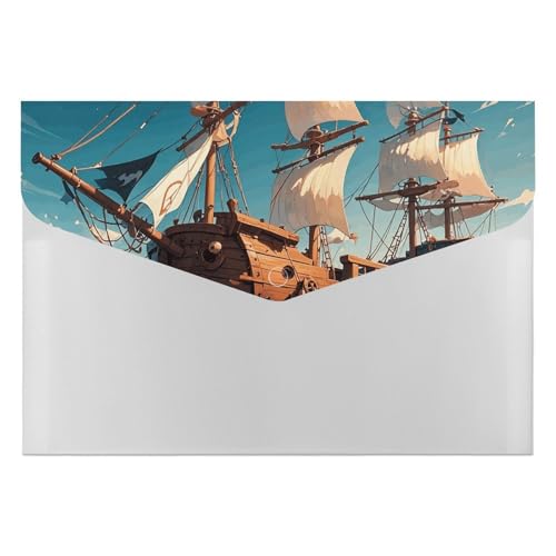 Akkordeon-Aktenordner mit 6 Fächern, nordisches Piratenschiff, Akkordean-Ordner, tragbarer Dokumenten-Organizer, A4-Papier-Aktenhalter für Büro, Rechnungen, Quittungen Akkordeon-Aktenordner mit 6 Fächern, nordisches Piratenschiff, Akkordean-Ordner, tragbarer Dokumenten-Organizer, A4-Papier-Aktenhalter für Büro, Rechnungen, Quittungen von MNVTSKOP
