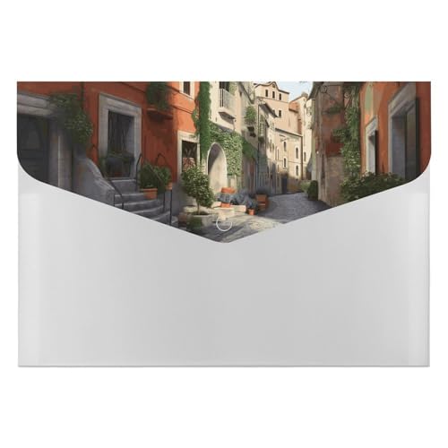 Akkordeon-Aktenordner mit 6 Taschen, Street of Italy, Akkordeon-Ordner, tragbarer Dokumenten-Organizer, A4-Papier-Aktenhalter für Büro, Rechnungen, Quittungen Akkordeon-Aktenordner mit 6 Taschen, Street of Italy, Akkordeon-Ordner, tragbarer Dokumenten-Organizer, A4-Papier-Aktenhalter für Büro, Rechnungen, Quittungen von MNVTSKOP