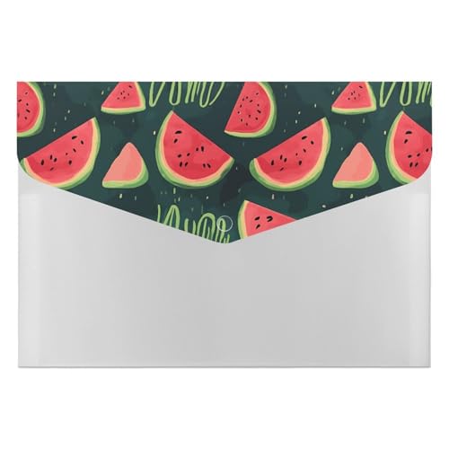 Akkordeon-Aktenordner mit 6 Taschen in einem Melonen-Akkordeon-Ordner, tragbarer Dokumenten-Organizer, A4-Papier-Aktenhalter für Büro, Rechnungen, Quittungen von MNVTSKOP