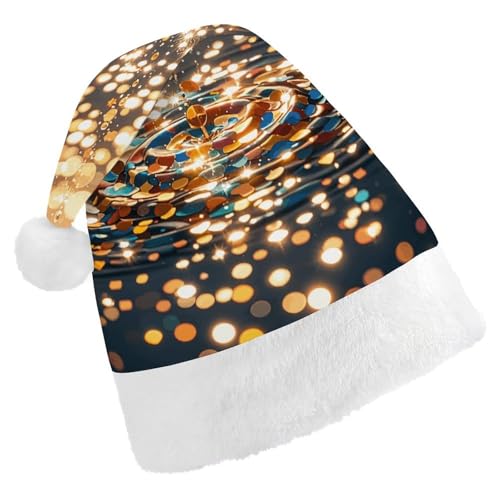 MNVTSKOP Plüsch-Weihnachtsmütze, Farbverlauf, Pailletten, glitzernd, bedruckt, Weihnachtsmannmütze, Uni, Weihnachtsmütze für Weihnachten, Neujahr, festliche Feiertagsparty MNVTSKOP Plüsch-Weihnachtsmütze, Farbverlauf, Pailletten, glitzernd, bedruckt, Weihnachtsmannmütze, Uni, Weihnachtsmütze für Weihnachten, Neujahr, festliche Feiertagsparty von MNVTSKOP