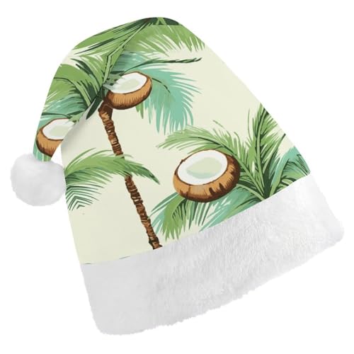 MNVTSKOP Plüsch-Weihnachtsmütze, Sommer, Kokosnussbaum, bedruckt, Weihnachtsmannmütze, Uni, Weihnachtsmütze für Weihnachten, Neujahr, festliche Feiertagsparty MNVTSKOP Plüsch-Weihnachtsmütze, Sommer, Kokosnussbaum, bedruckt, Weihnachtsmannmütze, Uni, Weihnachtsmütze für Weihnachten, Neujahr, festliche Feiertagsparty von MNVTSKOP