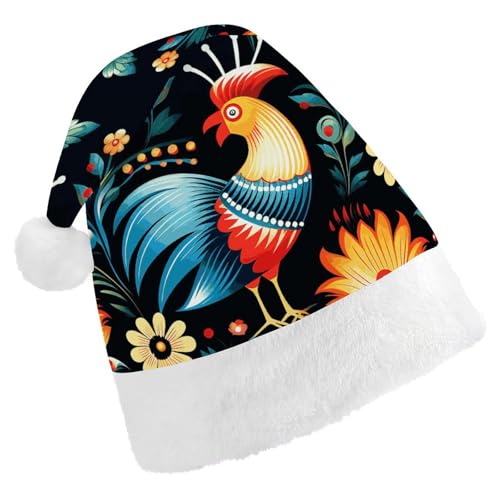 MNVTSKOP Plüsch-Weihnachtsmütze, polnische Volkskunst-Muster, bedruckt, Weihnachtsmannmütze, Uni, Weihnachtsmütze für Weihnachten, Neujahr, festliche Feiertagsparty MNVTSKOP Plüsch-Weihnachtsmütze, polnische Volkskunst-Muster, bedruckt, Weihnachtsmannmütze, Uni, Weihnachtsmütze für Weihnachten, Neujahr, festliche Feiertagsparty von MNVTSKOP