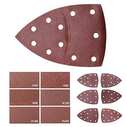 60 Stück Klett-Schleifblätter 105x152 mm Körnung je 10 x 40/60/80/120/180/240 für Multischleifer Bosch PSM 80 A, PSM 100 A, PSM 160 A, PSM 200 AGE, Prio, Ventaro, Skil Octo 7208 usw. 60 Stück Klett-Schleifblätter 105x152 mm Körnung je 10 x 40/60/80/120/180/240 für Multischleifer Bosch PSM 80 A, PSM 100 A, PSM 160 A, PSM 200 AGE, Prio, Ventaro, Skil Octo 7208 usw. von MO-Werkzeughandel